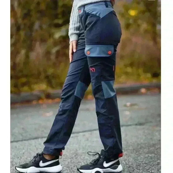 Kari Traa “Signe” Cargo Hiking Pant Blue Color Block Women’s XL EUC! - Picture 5 of 14